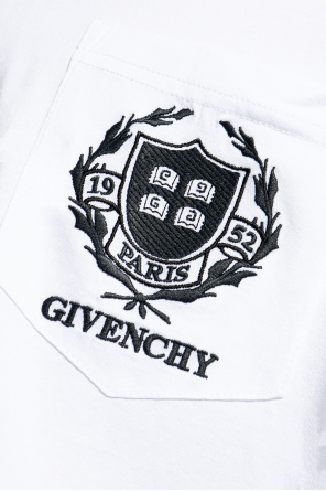 Givenchy Paris Youth 4Y T-Shirt discount Short Sleeve White Round Neck Embroidered Logo